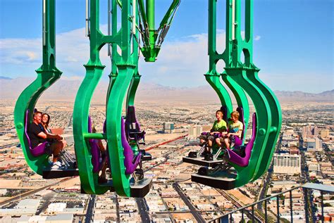 ride on top of stratosphere|highest rides in lv.